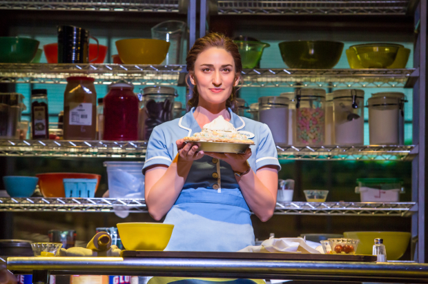 Sara Bareilles stars in Waitress, directed by Diane Paulus, at the Brooks Atkinson Theatre.