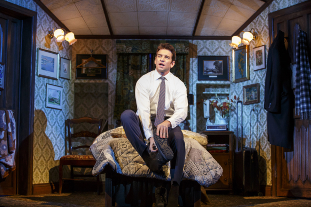 Andy Karl as Phil Connors in the new Broadway musical Groundhog Day.