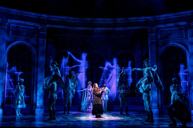 Anastasia (Christy Altomare, center) confronts the ghosts of her past in Anastasia on Broadway.