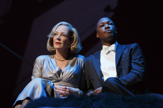 Allison Janney and Corey Hawkins costar as Ouisa and Paul in Trip Cullman&#39;s production of Six Degrees of Separation.