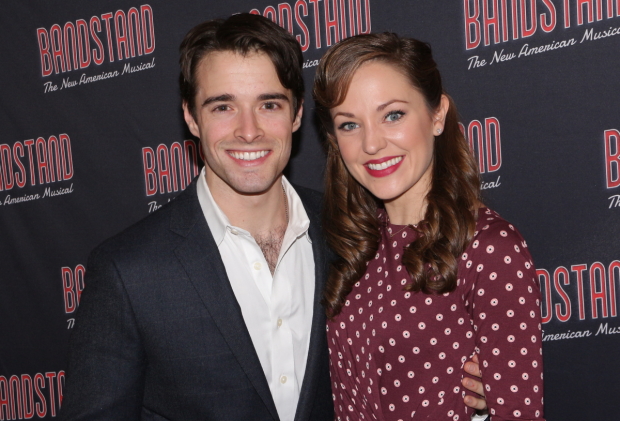 Bandstand costars Corey Cott and Laura Osnes join the fifth annual Broadway Bakes, benefiting Broadway Cares/Equity Fights AIDS. 