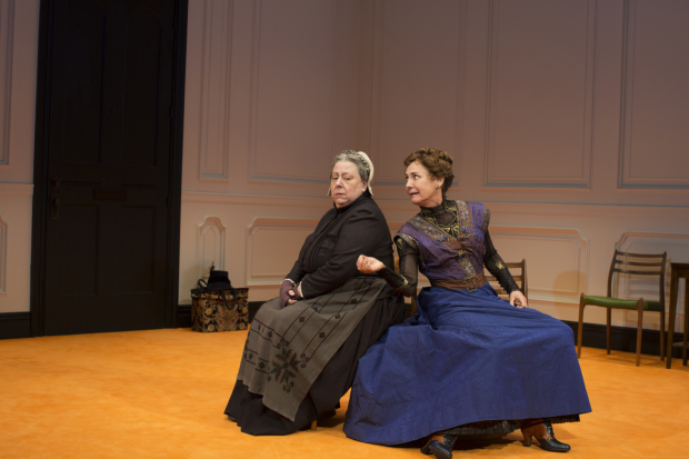 Jayne Houdyshell plays Anne Marie, and Laurie Metcalf plays Nora in A Doll&#39;s House, Part 2.