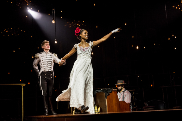 Lucas Steele and Denée Benton star in Natasha, Pierre &amp; the Great Comet of 1812, a show that begins as soon as you enter the lobby of the Imperial Theatre.