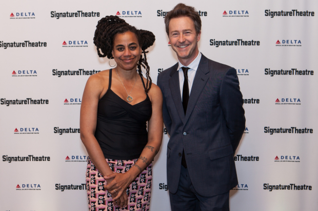 Suzan Lori-Parks was honored at Signature Theatre&#39;s gala, hosted by Edward Norton.