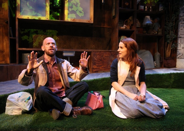 James McHale and Lola Kelly in Will Eno&#39;s Middletown, directed by Trevor Biship, at Chance Theater. 