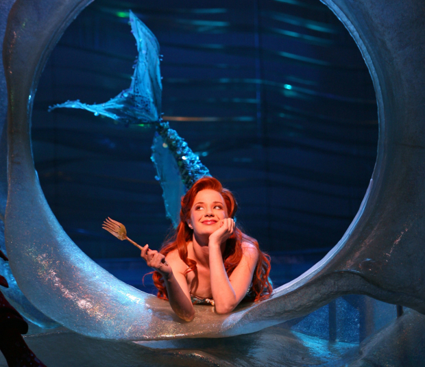 Sierra Boggess as Ariel in the 2008 Broadway production of The Little Mermaid.