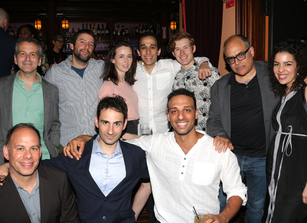 The Band&#39;s Visit team celebrates their New York Drama Critics Circle Award win.