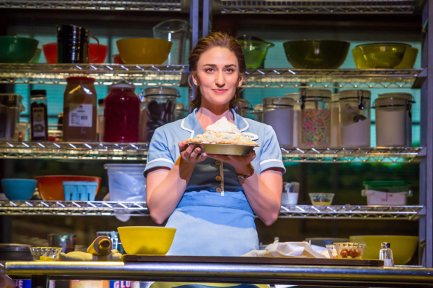 Sara Bareilles stars in Waitress, directed by Diane Paulus, at Broadway&#39;s Brooks Atkinson Theatre.