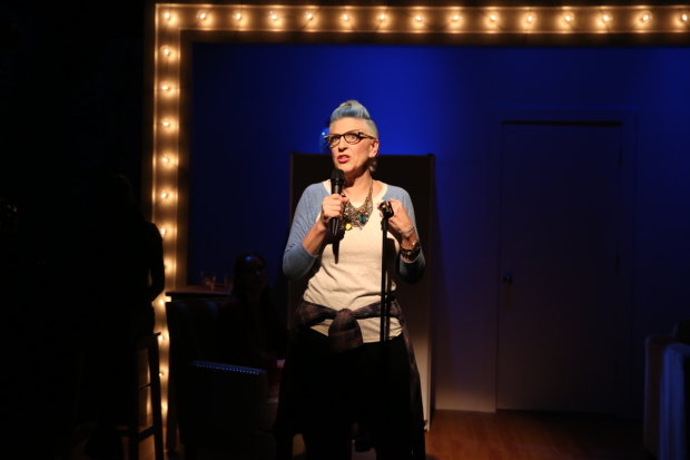 Lisa Lampanelli in her play Stuffed at WP Theater.