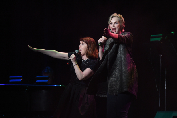 Kate Flannery and Jane Lynch entertained the crowd.