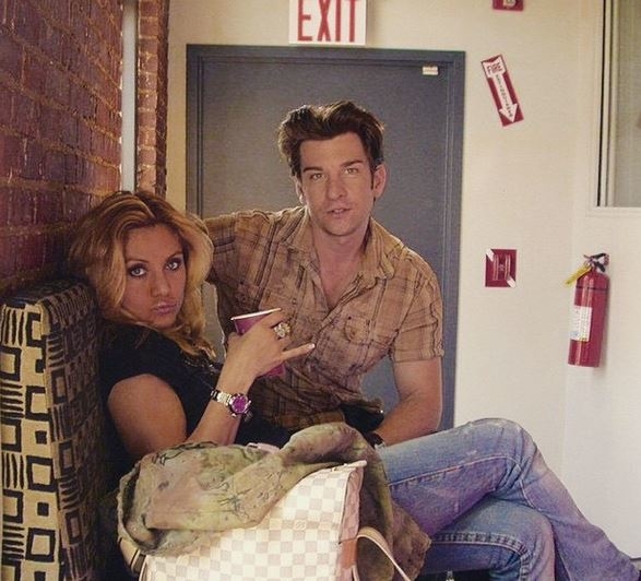 Andy Karl with wife and costar Orfeh at the recording session for Broadway&#39;s Legally Blonde.