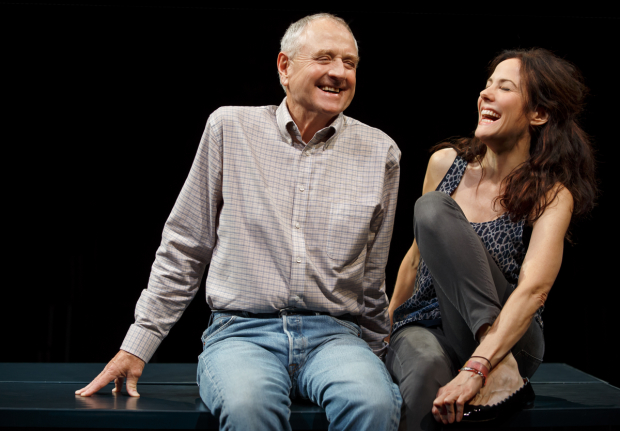 Denis Arndt with his costar Mary-Louise Parker in a scene from Simon Stephens&#39; Heisenberg.