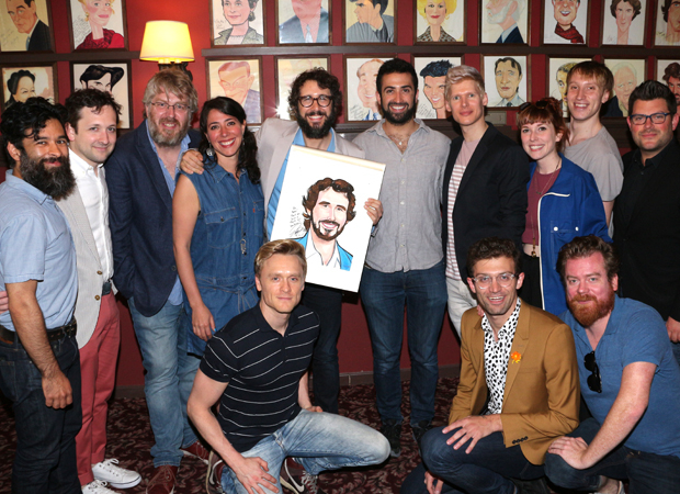 The cast and creative team of The Great Comet help Josh Groban celebrate his honor.