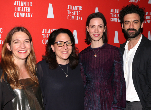 Gaye Taylor Upchurch, Clare Lizzimore, Rebecca Hall, and Morgan Spector celebrate the opening of Animal.