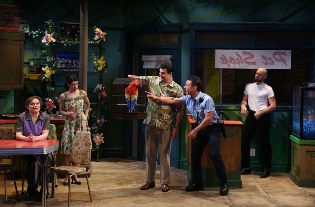 Anita Hollander, Alyssa H. Chase, David Harrell, Rob Minutoli, and Anthony Michael Lopez star in Charles Ludlam&#39;s The Artificial Jungle, directed by Everett Quinton, from Theatre Breaking Through Barriers at Theatre Row.