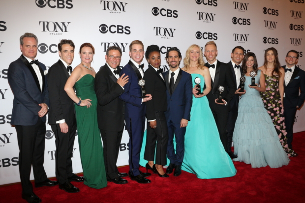 The cast and creative team behind Broadway&#39;s Dear Evan Hansen celebrates the show&#39;s six 2017 Tony Awards.