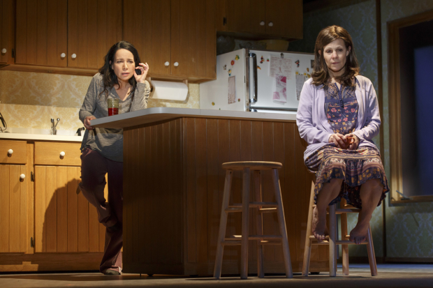Janeane Garofalo and Lili Taylor star in Marvin&#39;s Room, directed by Anne Kauffman, at the American Airlines Theatre.