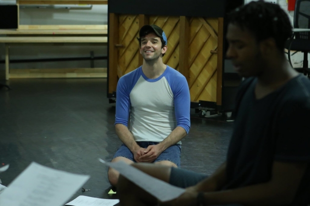 Michael Urie works with students as a mentor.