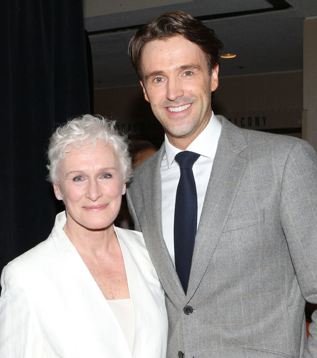 Glenn Close and Michael Xavier pose together.