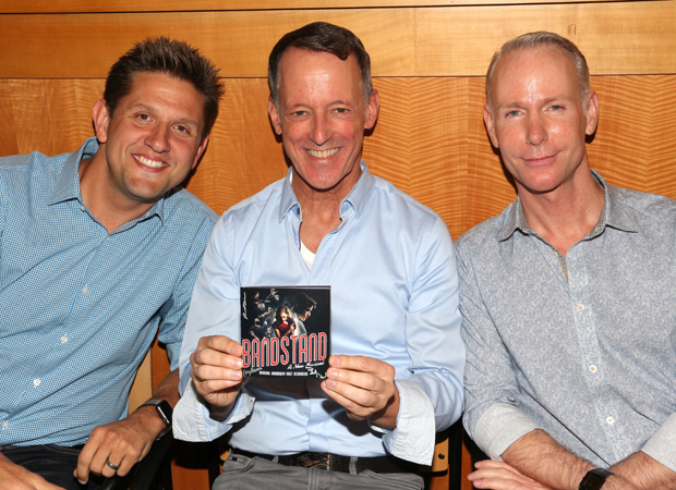 Orchestrator Greg Anthony Rassen and writers Robert Taylor and Richard Oberacker are proud of the Bandstand cast recording.