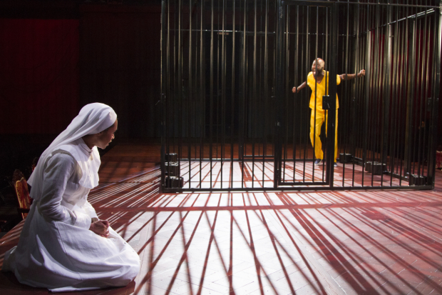 An onstage scene from Measure for Measure.