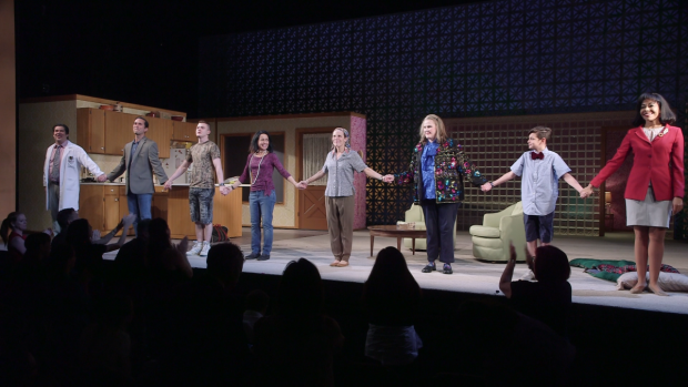 The cast of Marvin&#39;s Room takes a bow on Broadway.