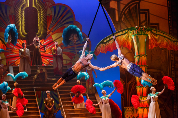 A scene from Cirque du Soleil Paramour at Broadway&#39;s Lyric Theatre.