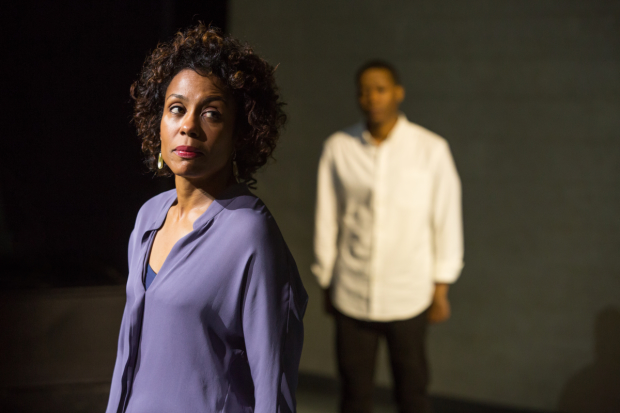 Karen Pittman as Nya in Dominique Morisseau&#39;s Pipeline at the Mitzi E. Newhouse Theater.