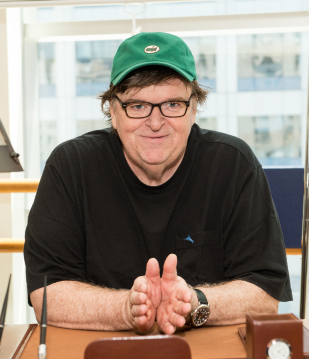 Michael Moore stars in The Terms of My Surrender, directed by Michael Mayer, at the Belasco Theatre.