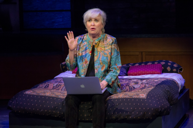 Nancy Opel stars in Curvy Widow, directed by Peter Flynn, at the Westside Theatre.