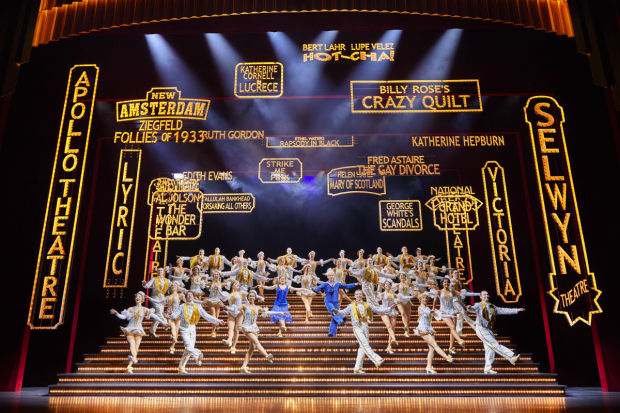 The title number in 42nd Street at the Theatre Royal Drury Lane.