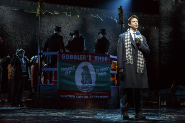 Andy Karl stars in Groundhog Day, which is ending its run at the August Wilson Theatre.