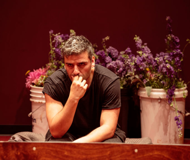Oscar Isaac leads the cast of Hamlet at the Public Theater.