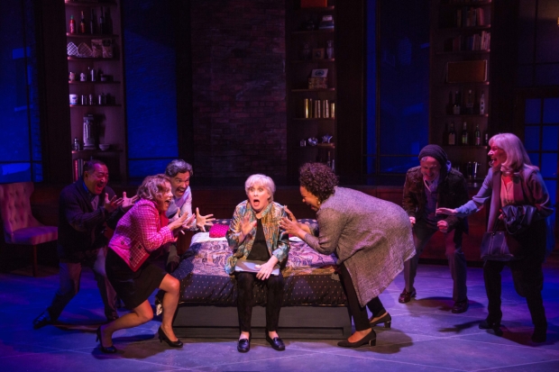 Alan Muraoka, Andrea Bianchi, Ken Land, Nancy Opel, Aisha de Has, Christopher Shyer, and Elizabeth Ward Land star in Drew Brody and Bobby Goldman&#39;s Curvy Widow, directed by Peter Flynn, at the Westside Theatre.