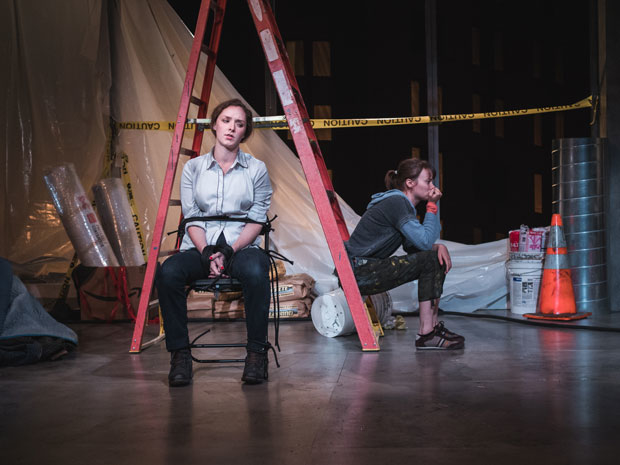 Amanda Quaid and Carolyn Braver in a scene from Kill Local, directed by Jackson Gay, at La Jolla Playhouse.