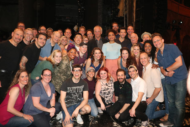 Bill Murray visits the company of Groundhog Day at the August Wilson Theatre.