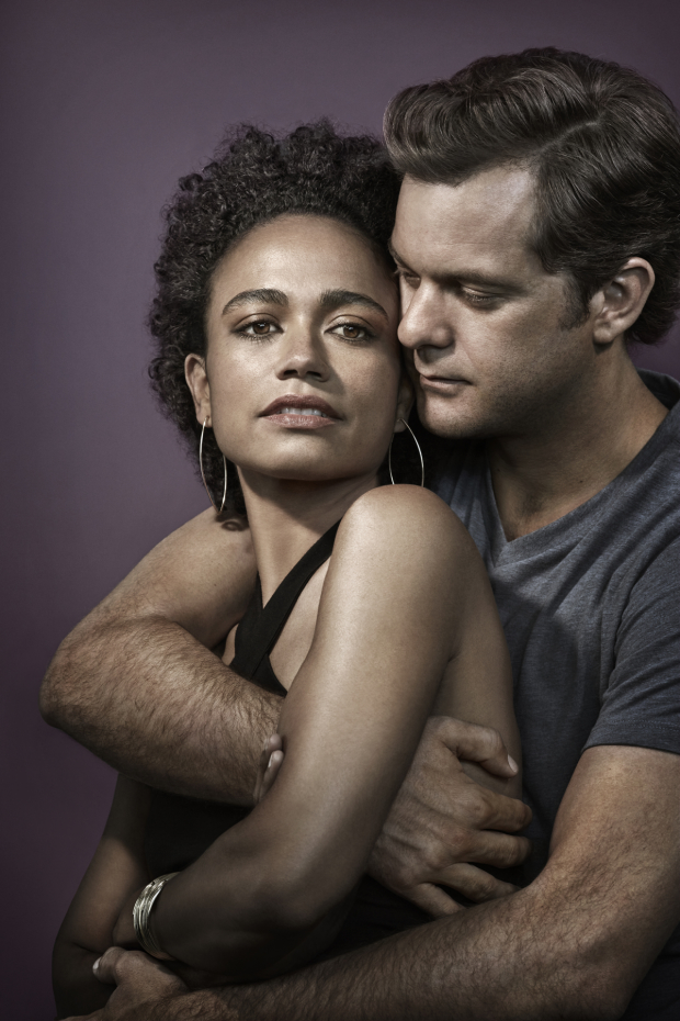 Lauren Ridloff and Joshua Jackson in a promotional image for Children of a Lesser God.