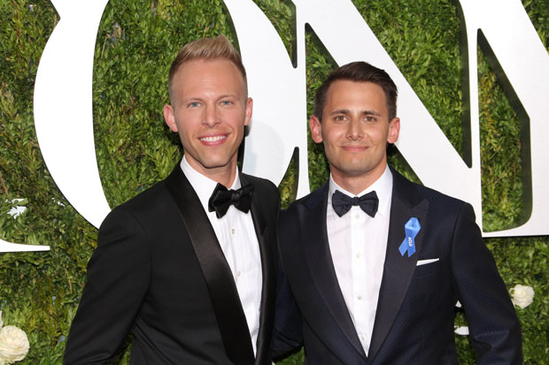 Justin Paul (left) and Benj Pasek (right) will write new songs for the live television broadcast of their Tony-nominated musical A Christmas Story.