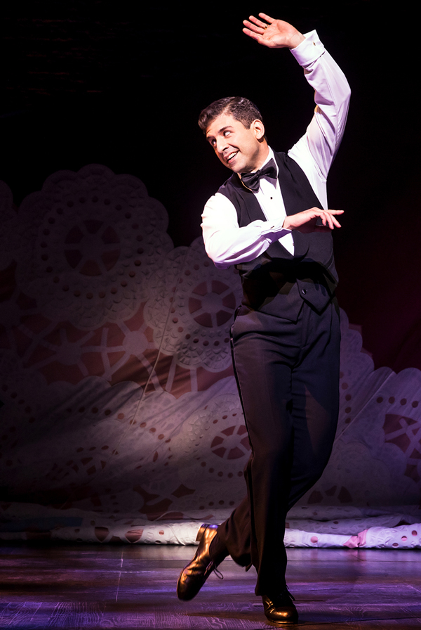 Tony Yazbeck performs &quot;The Right Girl&quot; in Prince of Broadway at the Samuel J. Friedman Theatre.