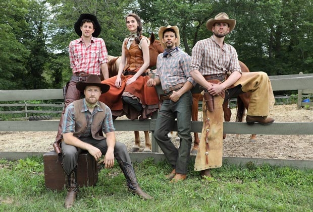 Cast members of the upcoming Goodspeed production of Oklahoma!, which will offer both sensory friendly and open captioned shows during its run.