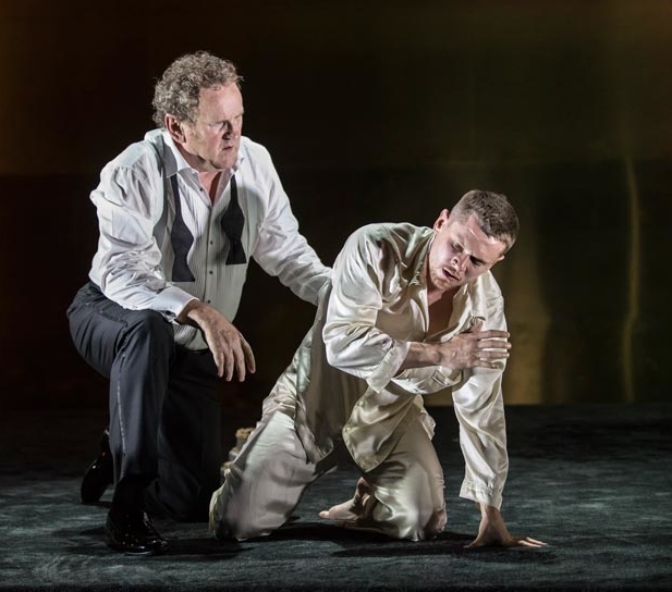 Colm Meaney (Big Daddy) and Jack O&#39;Connell (Brick) in the Young Vic production of Cat on a Hot Tin Roof, coming to cinemas on February 22, 2018.
