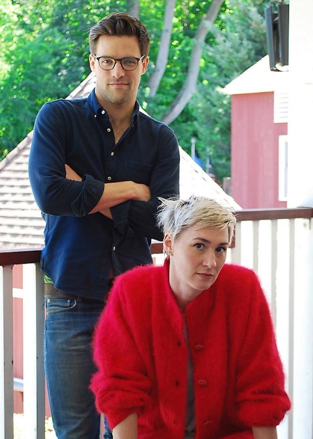 Chris Ghaffari (left) and Jessica Love (right) will play the two main characters in Westport Country Playhouse&#39;s upcoming production of Laura Eason&#39;s Sex With Strangers.