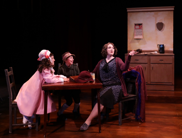 Leigh Barrett, Margot Anderson-Song, and Cate Galante in Gypsy, directed by Rachel Bertone, at Lyric Stage Company. 