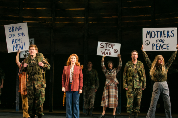 Daniel David Stewart, Kate Morgan Chadwick, and the cast of Part of the Plan, running through September 24.