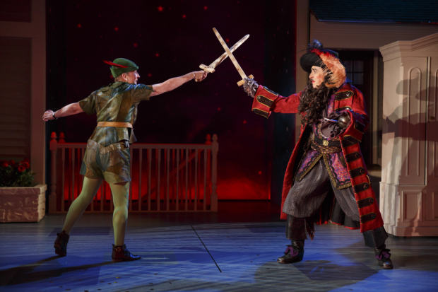 Kathleen Chalfant dukes it out with David Chandler in For Peter Pan on her 70th birthday.
