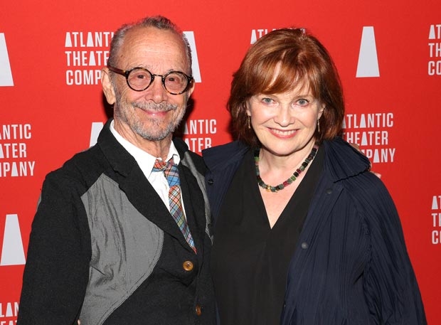 Tony winners Joel Grey and Blair Brown smile for the camera.