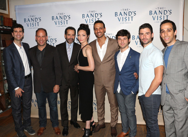 Cast members of The Bands Visit, debuting on Broadway October 7, meet the press.