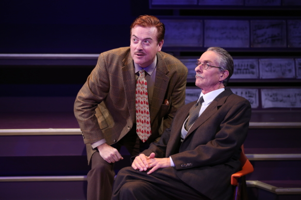 ark Shanahan and Stephen D&#39;Ambrose play Walt Disney and Igor Stravinsky in Small World at 59E59 Theaters.