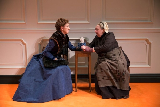 Julie White and Jayne Houdyshell in A Doll&#39;s House, Part 2.