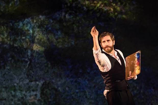 Jake Gyllenhaal in a scene from the Broadway revival of Sunday in the Park With George.